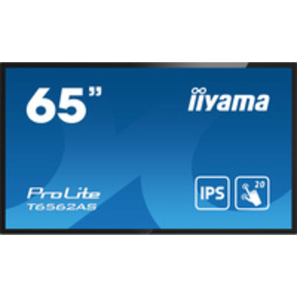 IIYAMA T6562AS-B1 iiyama ProLite T6562AS-B1, 24/7, 164cm (64,6''), capacitif projeté, 4K, noir, Android