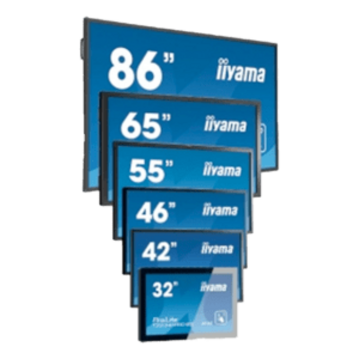 IIYAMA iiyama ProLite T6562AS-B1, 24/7, 164cm (64,6''), Projected Capacitive, 4K, black, Android | T6562AS-B1