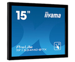 IIYAMA iiyama ProLite TF1534MC-B7X, 38,1 cm (15''), pantalla capacitiva proyectada, 10 TP, negro | TF1534MC-B7X