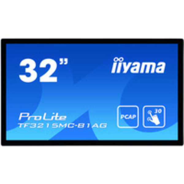 IIYAMA TF3215MC-B1AG iiyama ProLite TF3215MC-B1AG, 80cm (31,5''), capacitif projeté, Full HD, noir