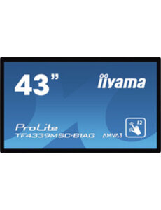 IIYAMA iiyama ProLite TF4339MSC-B1AG, 109,2 cm (43''), Projected Capacitive, 12 TP, Full HD, black | TF4339MSC-B1AG
