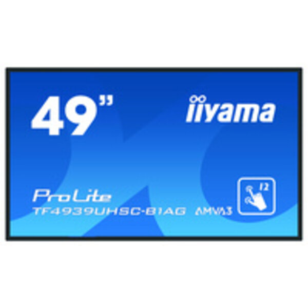 IIYAMA iiyama ProLite TF4939UHSC-B1AG, 123 cm (48.5''), Projected Capacitive, 15 TP, 4K, black | TF4939UHSC-B1AG