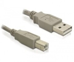 82216 USB Kabel (A/B), 3m, weiß