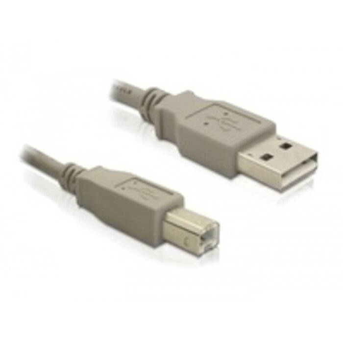Cable USB (A/B), 3 m, blanco | 82216