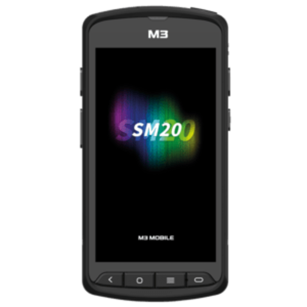 M3 SM2X4R-RFCHSS-HF M3 Mobile SM20x, 2D, SF, USB, BT (5.1), WiFi, 4G, NFC, GPS, écran, GMS, RB, noir, Android