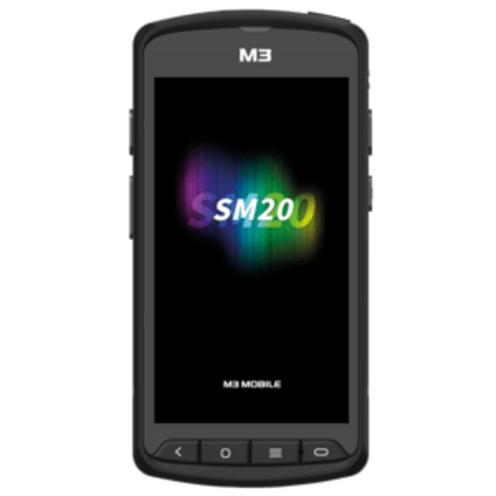 M3 M3 Mobile SM20x, 2D, SF, USB, BT (5.1), WiFi, 4G, NFC, GPS, écran, GMS, RB, noir, Android, 4 GB RAM / 64 GB Flash