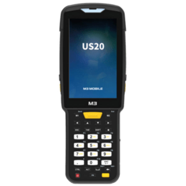 M3 S20X4C-QFCWEE-HF M3 Mobile US20X, 2D, BT, WiFi, 4G, NFC, alpha, GPS, hot-swap, batt. étendue, Android