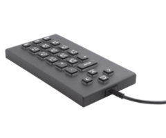 PREH KEYTEC PrehKeyTec SIK 21, num., USB, zwart | 90327-201/1800