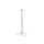 Quiosco de suelo Star mUnite, Soporte para quiosco, 45 pulgadas de altura, color: blanco