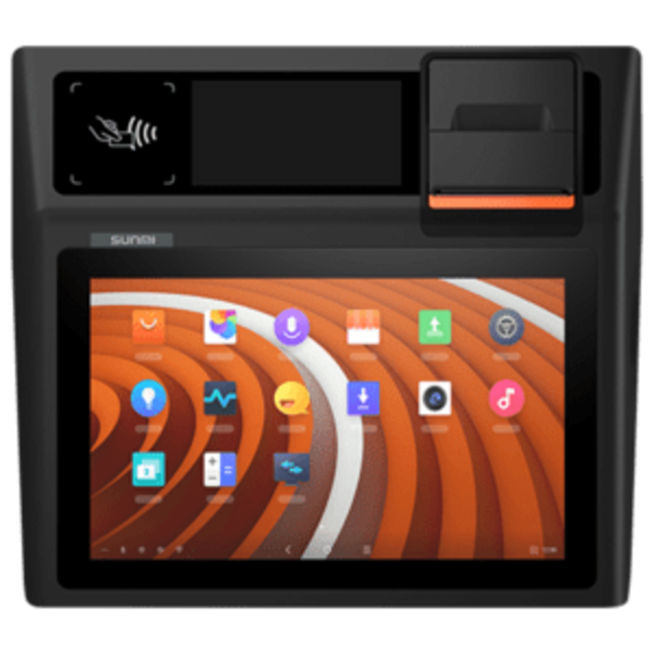 SUNMI P01200016 Sunmi D2 Mini, 4G, NFC, 25,7 cm (10,1''), CD, Android, nero, arancione