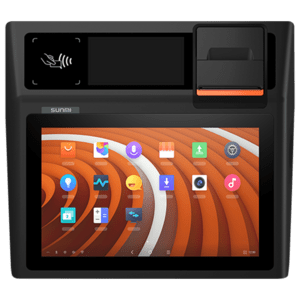 SUNMI Sunmi D2 Mini, 4G, NFC, 25,7cm (10,1''), CD, Android, noir, orange, WiFi