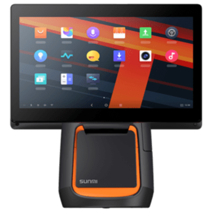SUNMI Sunmi T2s, 39,6 cm (15,6''), Android, nero, arancione, 4 GB RAM / 64 GB Flash