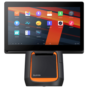 SUNMI Sunmi T2s, 39,6 cm (15,6''), Android, negro, naranja, 4 GB RAM / 64 GB Flash
