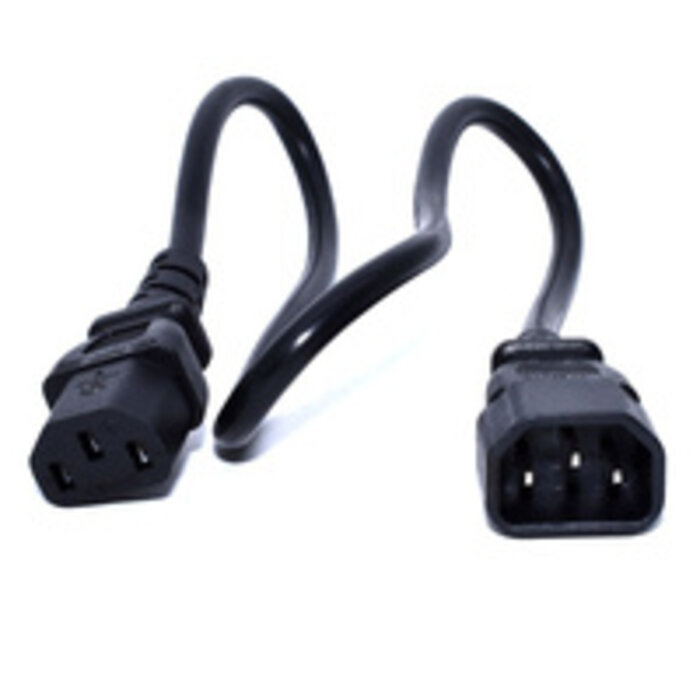 Zebra Zebra power extension cord, 0,5 m, C13 to C14