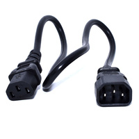Zebra Zebra power extension cord, 0,5 m, C13 to C14