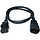 Zebra power extension cord, 1 m, C13 to C14