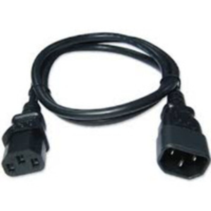 Zebra Zebra power extension cord, 1 m, C13 to C14