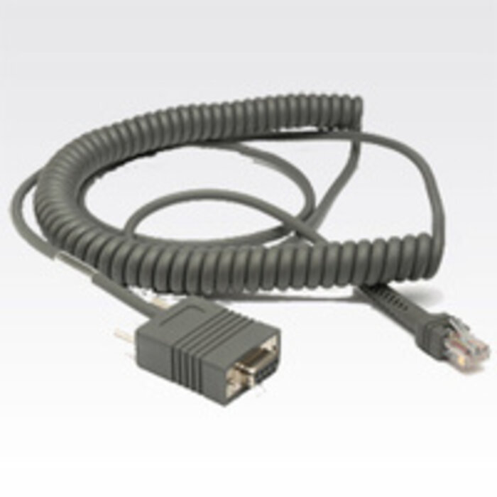Zebra Cable de conexión Zebra, RS-232, TxD en PIN 2, 180 g, longitud: 3