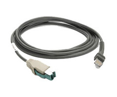 Zebra Zebra connection cable, powered USB, Connection cable, powered USB, length: 2.1 m, straight