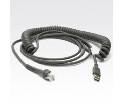 Zebra Zebra connection cable, USB, Connection cable, USB, length: 2.7 m, coiled, cable code: U12