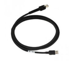 Zebra Cable de conexión Zebra, USB, Cable de conexión, USB, blindado, longitud: 4, 6 m, 220 g