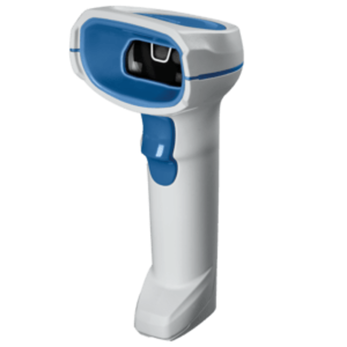 Zebra Zebra DS8108-HC, 2D, SR, multi-IF, en kit (USB), blanc, bleu, IP42