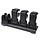 Zebra charging/communication station, 3 slots, ethernet | CRD3S4T-RFD49-UNIV-COM-1R