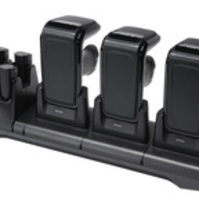 Zebra Zebra charging/communication station, 3 slots, ethernet | CRD3S4T-RFD49-UNIV-COM-1R