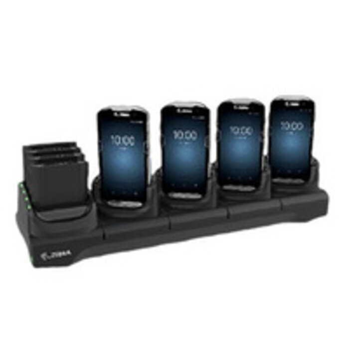 Zebra Zebra charging station, 4 slots, 3390 g, charges 4x device and 4x spare battery