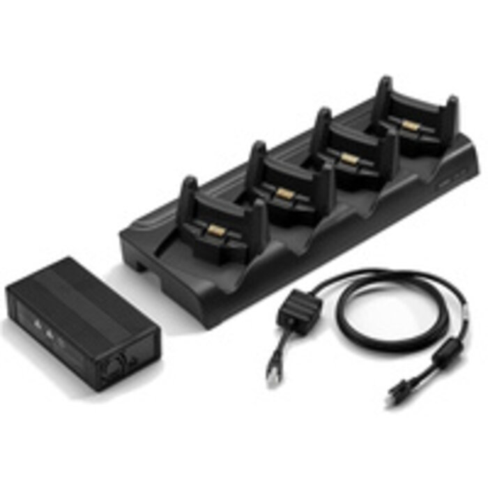 Zebra Zebra Lade-/Übertragungsstation, 4-Fach, Ethernet, WT41N0, inkl.: Netzteil
