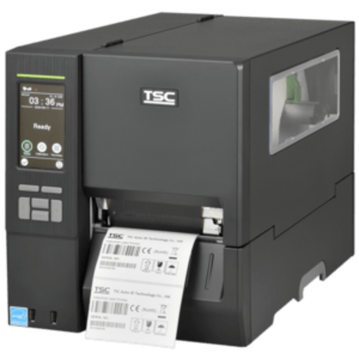 TSC TSC MH341P, 12 punti /mm (300dpi), Rewinder, Disp., RTC, USB, RS232, Ethernet, 256MB RAM / 512MB Flash