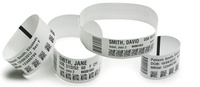 Zebra Z-Band UltraSoft, adult, white, adhesive closure