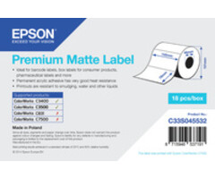 EPSON C33S045532 Epson rouleau d'étiquettes, papier normal, 102x76mm