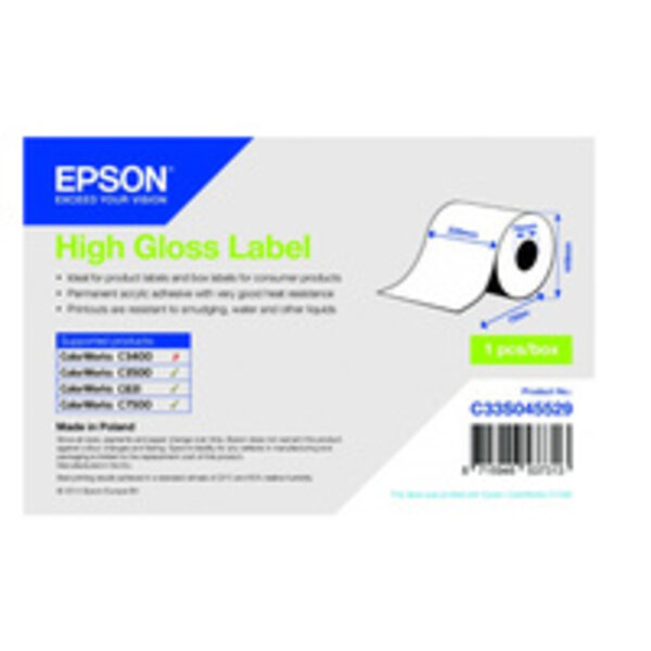 EPSON C33S045529 Epson rouleau d'étiquettes, papier normal, 220 mm