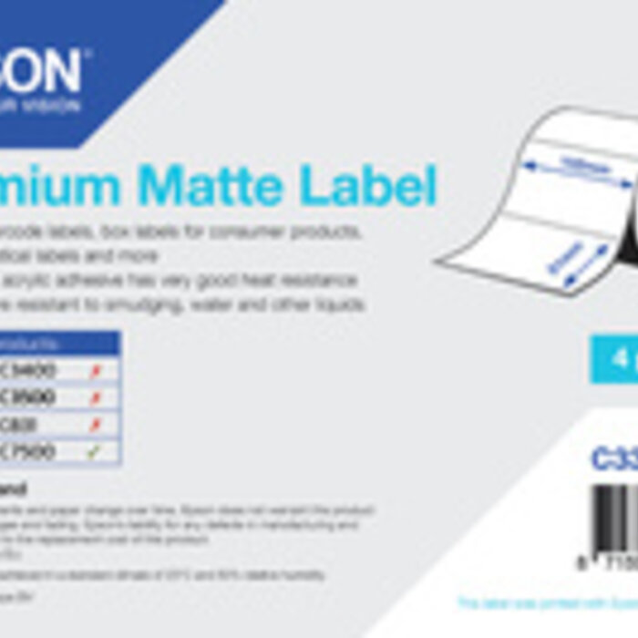 EPSON C33S045722 Epson Etikettenrolle, Normalpapier, 102x51mm
