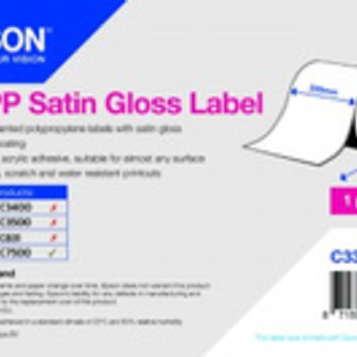 EPSON Rollo de etiquetas sintéticas Epson de 220 mm | C33S045701