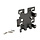 Zebra mounting bracket, 100 mm, incl.: 75/100 mm VESA mounting plate