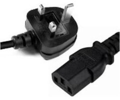 Zebra Zebra power cord, C19, UK | CS-RAC-UK-MLEAD