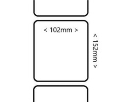 labelrol, synthetisch, 102x152mm