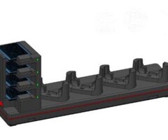 Honeywell CT45-5CB-UVB-BAT-2 Honeywell Ladestation, 4-Fach, booted