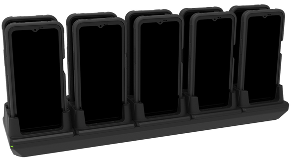 KOAMTAC Estación de carga KOAMTAC, 10 ranuras, Compatible con KDC185, Incluye adaptador y cable de alimentación (Reino Unido)