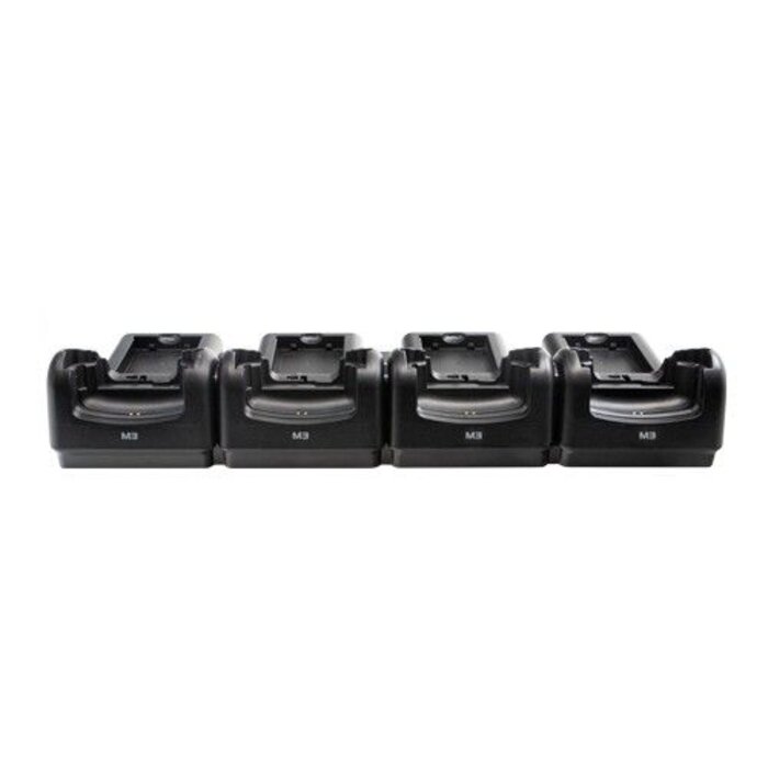 M3 M3 Mobile Lade-/Übertragungsstation, Ethernet, 4-Fach, 1150 g, lädt 4x Gerät und 4x Ersatzakku