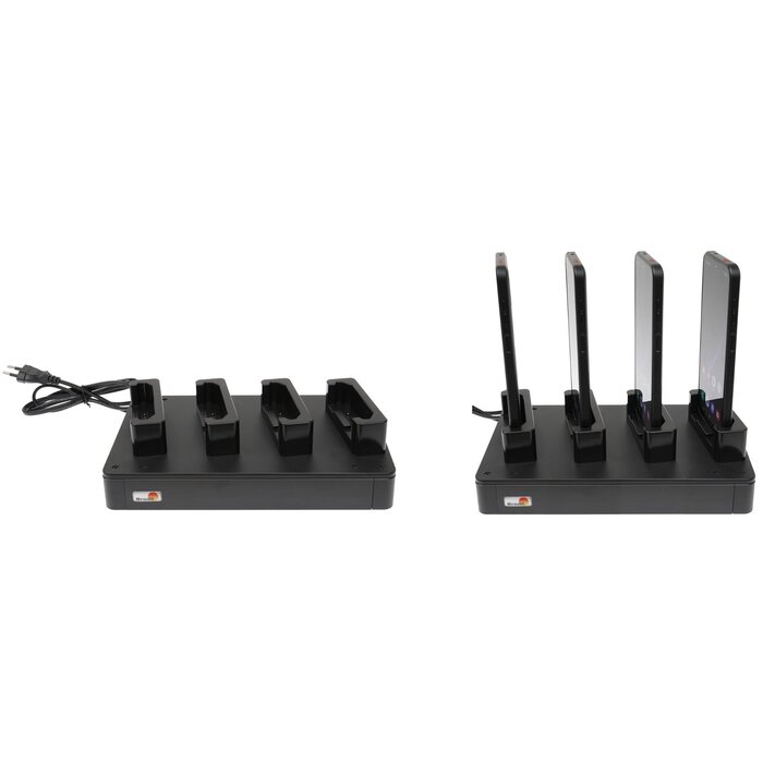 BRODIT Base de carga Brodit de 4 ranuras, Peso: 1, Cajón de 4 ranuras para Samsung Galaxy XCover 6 Pro