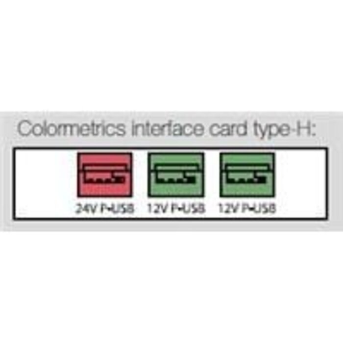 COLORMETRICS Colormetrics interface card, type-H, 1x pUSB (24V)
