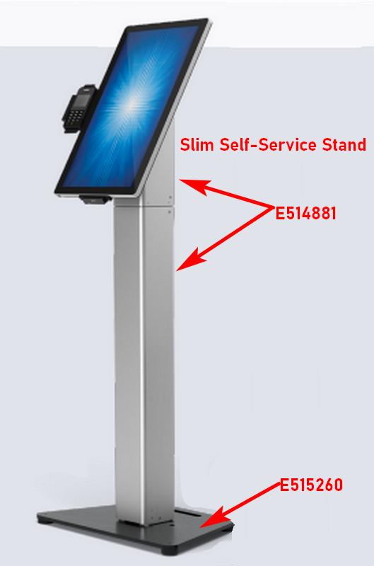 ELO Elo Slim Self-Service Stand, Floor Stand, fits for: I-Series (15'' - 22'')