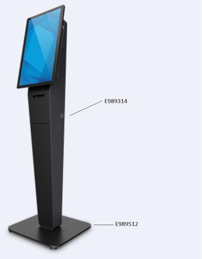 ELO Elo Wallaby Pro Self-Service Floor Base, Abmessungen: 480 x 450 x 98