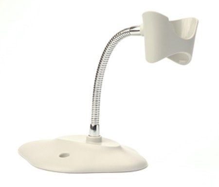 Zebra Stand for Zebra LS1203, white, Flexible Gooseneck stand hands-free for Zebra LS1203