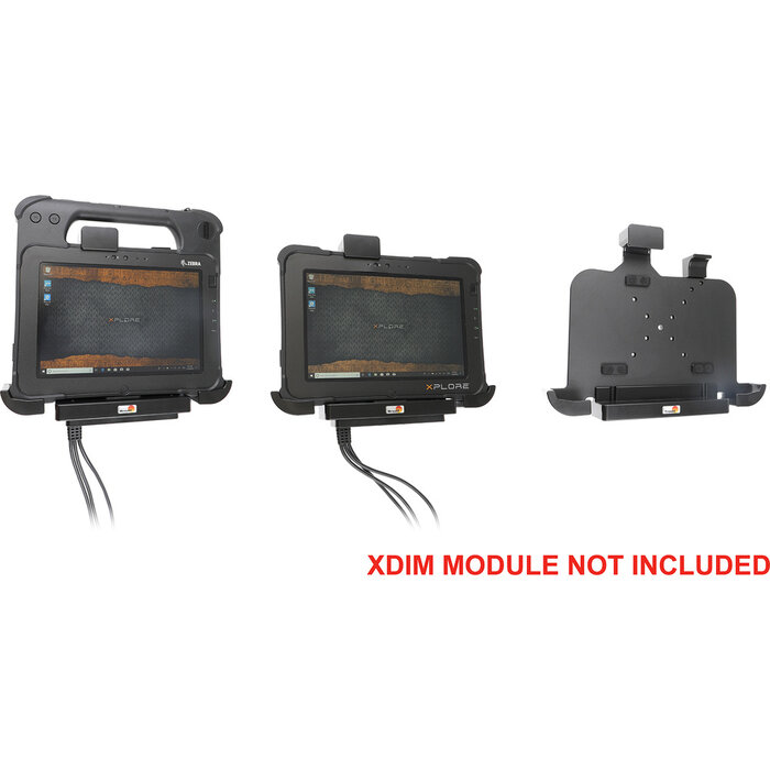 BRODIT 216122 Brodit holder, interlock, Zebra L10 - Holder, with lock, optional: XDIM Module