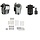 Brodit wall/table mount, Alpha-3RW, with MultiMoveClip, ABS/Acetal