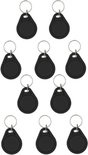 10 llaveros Mifare Classic 1K negros - Etiquetas RFID - RFID
